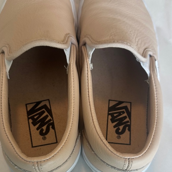 Vans Classic Slip-On Sneakers Frappe Leather Size 6.5 - Picture 7 of 10